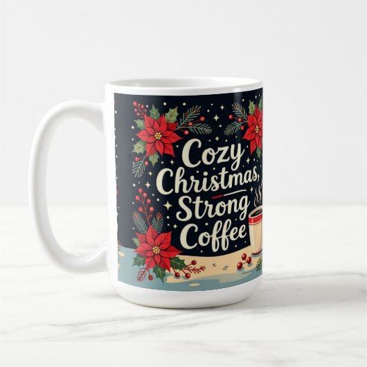 Cozy Christmas strong coffee  Koffiemok (Links)
