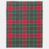 Cozy Christmas Tartan in Red and Green  Fleece Deken (Voorkant)