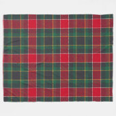 Cozy Christmas Tartan in Red and Green  Fleece Deken (Voorkant (Horizontaal))