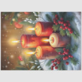 Cozy Christmas tissue paper vintage holiday charm Tissuepapier (Voorkant)