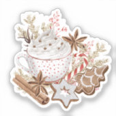 Cozy Christmas Treats Sticker (Voorkant)