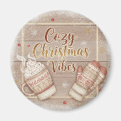 Cozy Christmas Vibes Decorative Pillow Magneet (Voorkant)