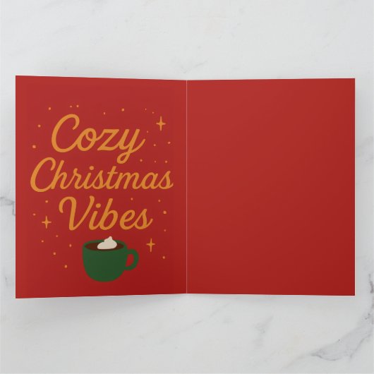 Cozy Christmas Vibes Kaart (Binnen)