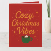 Cozy Christmas Vibes Kaart (Voorkant)