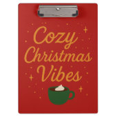 Cozy Christmas Vibes Klembord (Voorkant)