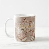 Cozy Christmas Vibes Mug | Rustic Winter Cabin Coc Koffiemok (Links)