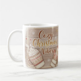 Cozy Christmas Vibes Mug | Rustic Winter Cabin Coc Koffiemok