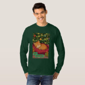 Cozy Christmas with an Orange Cat T-shirt (Voorkant volledig)