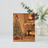 Cozy Chrsitmas Tree Room Briefkaart (Staand voorkant)