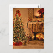 Cozy Chrsitmas Tree Room Briefkaart (Voorkant / Achterkant)