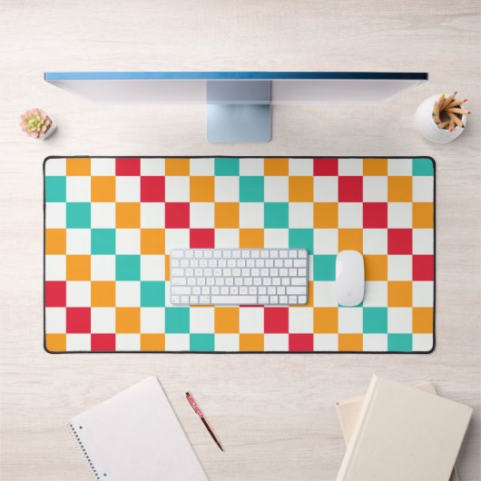 Cozy classroom diagonal checkerboard pattern bureaumat (Kantoor 1)
