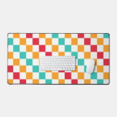 Cozy classroom diagonal checkerboard pattern bureaumat (Keyboard & Muis)