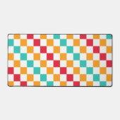 Cozy classroom diagonal checkerboard pattern bureaumat (Voorkant)