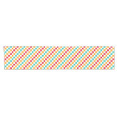 Cozy classroom diagonal checkerboard pattern korte tafelloper (Horizontaal)