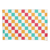 Cozy classroom diagonal checkerboard pattern kussensloop (Voorkant-Links)