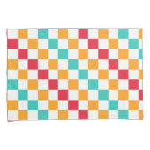 Cozy classroom diagonal checkerboard pattern kussensloop (Voorkant-Rechts)