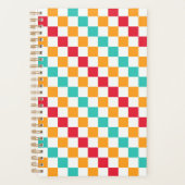 Cozy classroom diagonal checkerboard pattern planner (Voorkant)