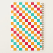 Cozy classroom diagonal checkerboard pattern planner (Achterkant)
