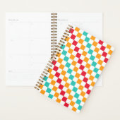 Cozy classroom diagonal checkerboard pattern planner (Display)