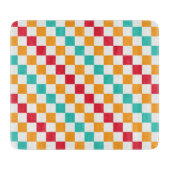 Cozy classroom diagonal checkerboard pattern snijplank (Voorkant)