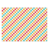 Cozy classroom diagonal checkerboard pattern tafelkleed (Voorkant (Horizontaal))