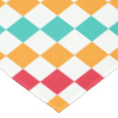 Cozy classroom diagonal checkerboard pattern tafelkleed (Gekanteld)