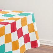 Cozy classroom diagonal checkerboard pattern tafelkleed (Voorbeeld)