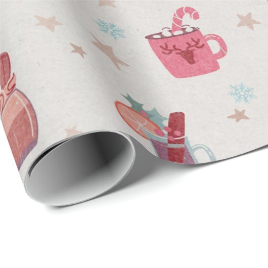 Cozy Cocoa Cadeaupapier (Rol Hoek)