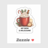 Cozy Cocoa & Hallelujahs Christmas Sticker (Vel)