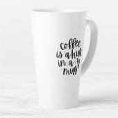 Cozy Coffee Quote Latte Mug Latte Mok (Rechterhoek)