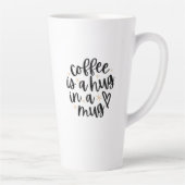 Cozy Coffee Quote Latte Mug Latte Mok (Rechts)