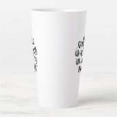 Cozy Coffee Quote Latte Mug Mok (Voorkant)