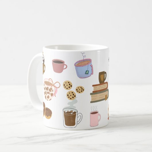Cozy & Coffee Treats Illustrated Collection Koffiemok (Voorkant links)