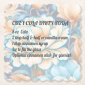 Cozy Cola Dirty Soda Coaster  Kartonnen Onderzetters (Voorkant)