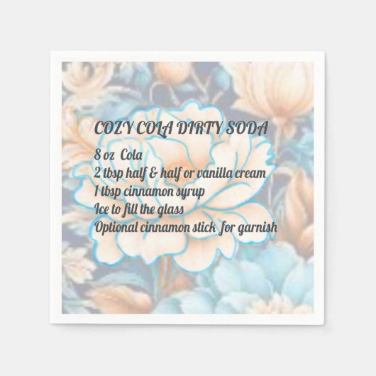 Cozy Cola Vies Soda Servet (Voorkant)