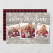 Cozy Collage | Vakantieknopkaart Feestdagenkaart (Voorkant / Achterkant)