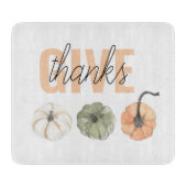 Cozy Colorful Pastel geeft Bedankt en pompoen Snijplank (Voorkant)