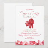 Cozy & Comfy Galentine’s Pajama Party Kaart (Voorkant / Achterkant)