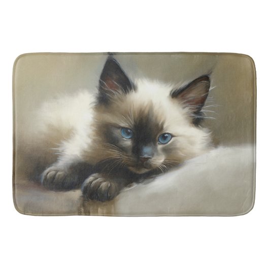 Cozy Companion Siamese Kitten Badmat (Voorkant)