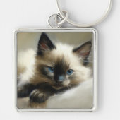 Cozy Companion Siamese Kitten Sleutelhanger (Voorkant)