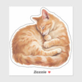 Cozy Companions Collection - Sleeping Cat Sticker (Vel)
