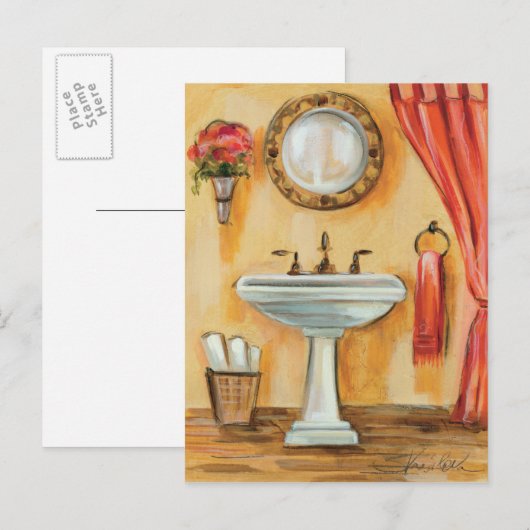Cozy Contemmodern Bathroom Briefkaart (Voorkant / Achterkant)