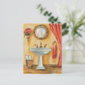 Cozy Contemmodern Bathroom Briefkaart (Staand voorkant)