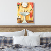 Cozy Contemmodern Bathroom Canvas Afdruk (Insitu (Slaapkamer))