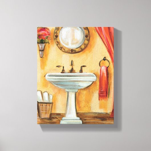 Cozy Contemmodern Bathroom Canvas Afdruk (Voorkant)