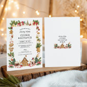Cozy Cookie Exchange with Gingerbread House Kaart