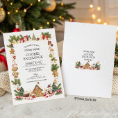Cozy Cookie Exchange with Gingerbread House Kaart
