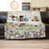 Cozy Corner | Bloementuin Familie Foto Fleece Deken