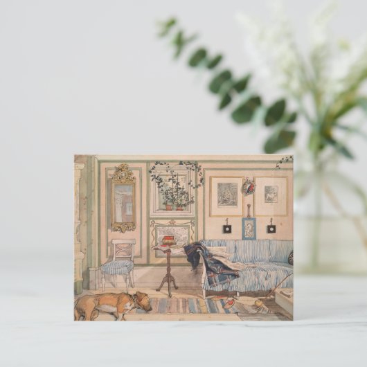 Cozy Corner (door Carl Larsson) Briefkaart (Staand voorkant)