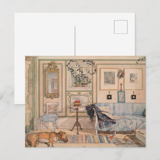 Cozy Corner (door Carl Larsson) Briefkaart (Voorkant / Achterkant)